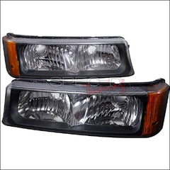 Spec-D Black Bumper Lights - 03-06 Silverado