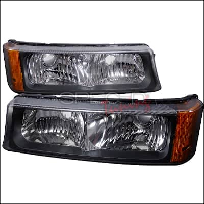 Spec-D Black Bumper Lights - 03-06 Silverado
