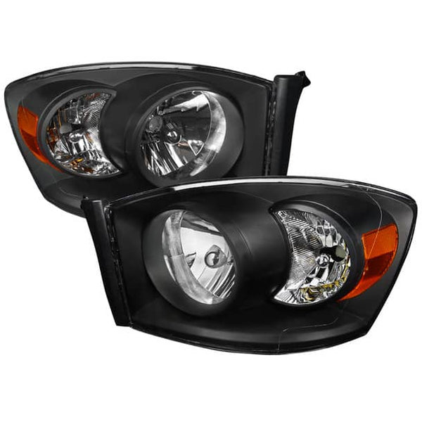 Spec-D Tuning 06-09 Dodge Ram Black Headlights