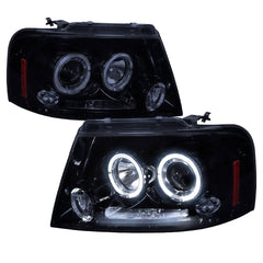 Spec-D Black Projector Headlights - 04-08 F150