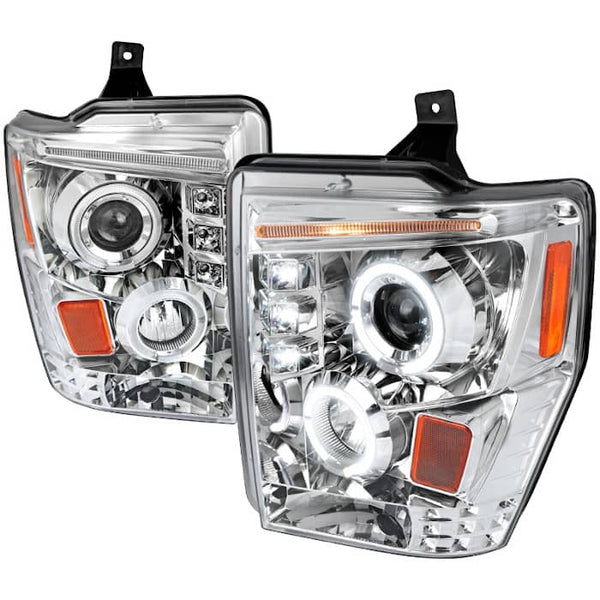 Spec-D Chrome Projector Headlights - 08-10 Super Duty