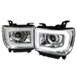 SPEC-D CHROME PROJECTOR HEADLIGHTS 14-18 GMC 1500/ 15-19 HD CHROME WITHOUT FACTORY LED DAY TIME RUNNING LIGHTS