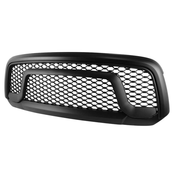 Spec-D Matte Black Grille - 13-18 Ram 1500