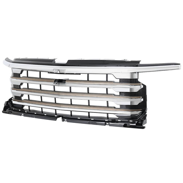 Spec-D Chrome Mesh Grille - 22-25 Silverado 1500 High Country