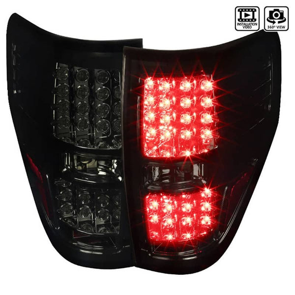 Spec-D Smoked LED Taillights - 09-14 F150