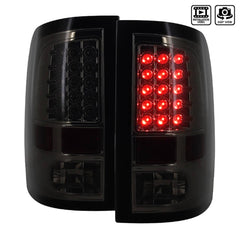 Spec-D Smoked LED Taillights - Dodge Ram 09-18 1500/ 10-18 2500/3500 Will Not Fitmodels with Factory LED Taillights