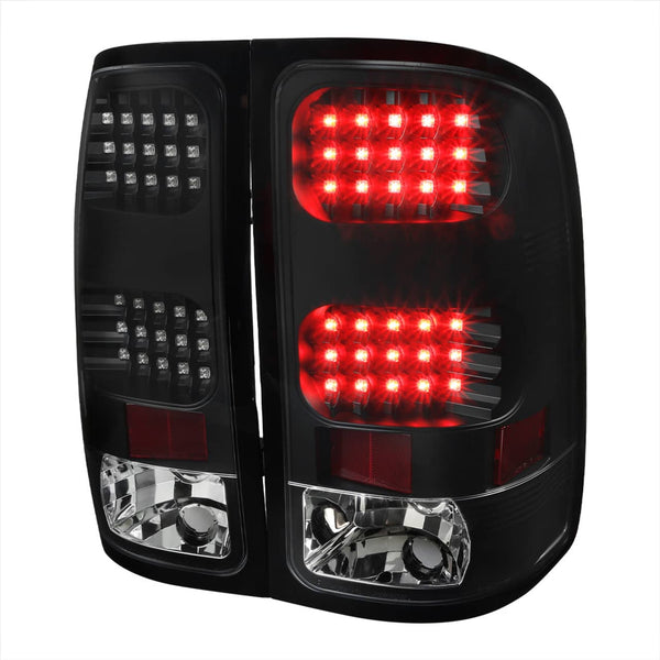 Spec-D Black LED Taillights - 07-13 Sierra 1500/ 07-14 HD