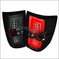 Spec-D Smoked LED Taillights - 14-18 Silverado 1500/ 15-19 HD W/O Factory LED Tail Lights