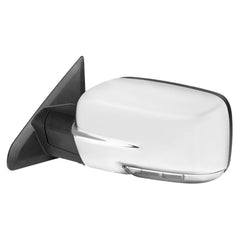 Spec-D Tuning Driver Side Power Heated Chrome Towing Mirror with LED Turn Signal and Puddle Light | 13-18 Ram 1500/2500/3500