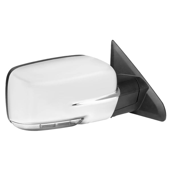 Spec-D Tuning Passenger Side Power Heated Chrome Towing Mirror with LED Turn Signal and Puddle Light | 13-18 Ram 1500/2500/3500