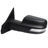 DRIVER SIDE POWER HEATED BLACK TOWING MIRROR MANUAL FOLDING WITH BLIND SPOT DETECTION LED SIGNAL AND LED PUDDLE LIGHTS |