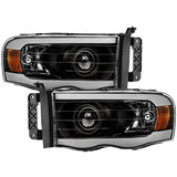 XTUNE BLACK CRYSTAL HEADLIGHTS WITH LED LIGHT BAR | 2002-2005 DODGE RAM 1500/2003-2005 DODGE RAM 2500/350