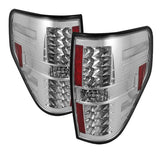 ( Spyder ) Ford F150 09-14 LED Tail Lights - Signal-LED ; Parking-LED ; Reverse-921(Not Included) - Chrome