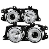 Projector Headlights - LED Halo - Chrome