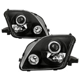 Projector Headlights - LED Halo - Black