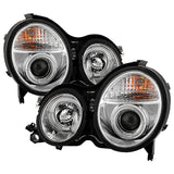 Projector Headlights - LED Halo - Chrome