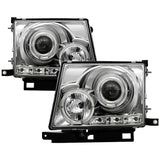 Projector Headlights - LED Halo - Chrome