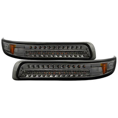 Spyder Xtune Smoke LED Amber Bumper Lights | 99-02 SILVERADO/00-06 Suburban/Tahoe