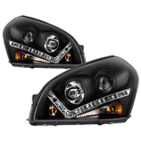 Projector Headlights - DRL - Black