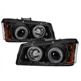 SPYDER BLACK PROJECTOR HEADLIGHTS ; 03-06 SILVERADO