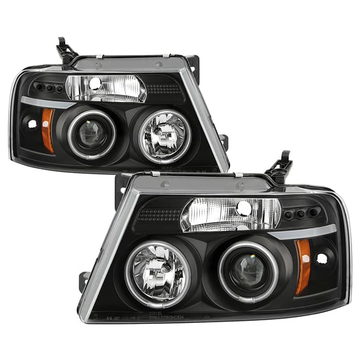 Spyder Black Projector Headlights - 04-08 F150