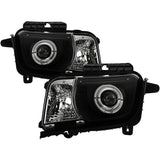 Projector Headlights - Dual Halo - LED Halo - Black