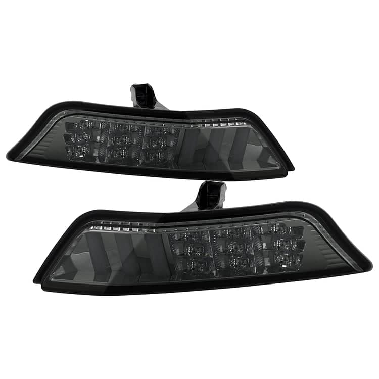Spyder Front Bumper Lights - DRL LED - Smoke