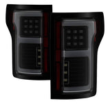 SPYDER BLACK SMOKE LIGHT BAR LED TAIL LIGHTS | 15-17 FORD F150 (COMPATIBLE WITH REAR BLIND SPOT SENSOR MODEL ONLY)