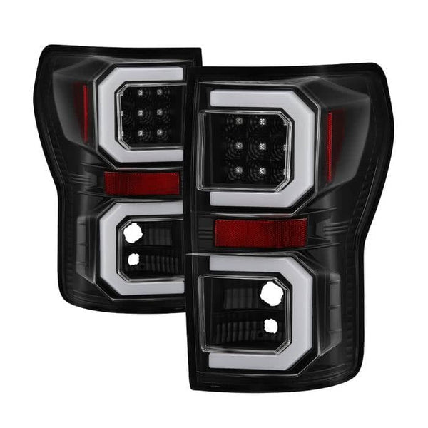 Spyder LED Tail Lights - Version 2 - Black — 2007-2013 Toyota Tundra (5085368)