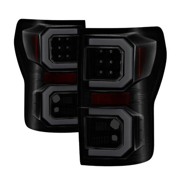 Spyder LED Tail Lights - Version 2 - Black Smoke — 2007-2013 Toyota Tundra (5085443)