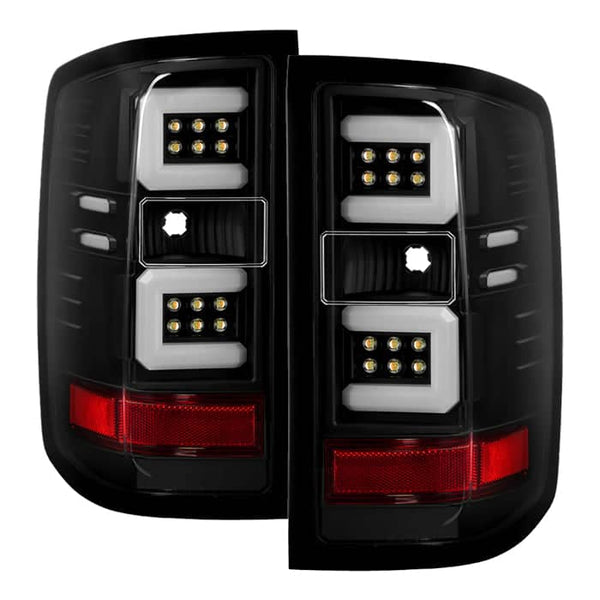 Spyder Feux arrière à DEL — noir — pour certains camions Chevrolet (5085863)