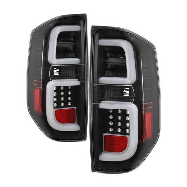 Spyder LED Tail Lights - Black — 2014-2019 Toyota Tundra (5085962)