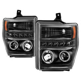 Spyder Projector Headlights - LED Halo - Black (5086006)