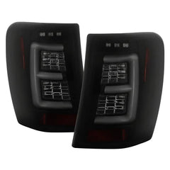 Spyder Light Bar LED Tail Lights - Version 3 - Black Smoke — 1999-2004 Jeep Grand Cherokee (5086150)