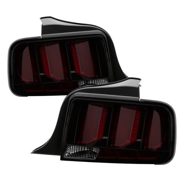 Spyder LED Tail Lights - Smoke — 2005-2009 Ford Mustang (5086723)