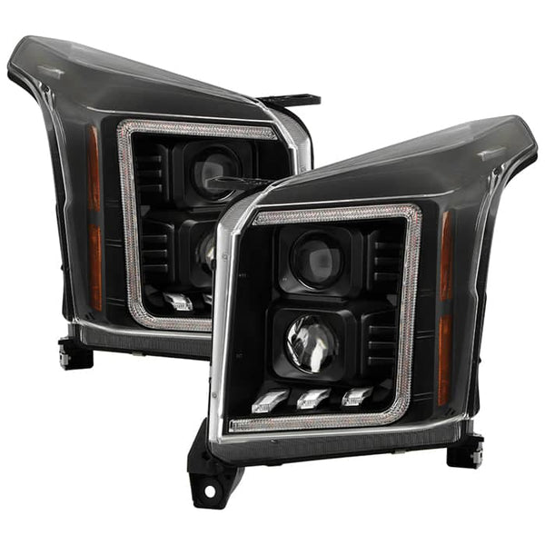 Spyder Signature Black Projector Headlights | 15-20 GMC Yukon