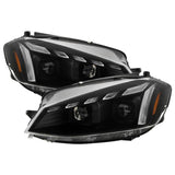 SPYDER SIGNATURE BLACK PROJECTOR HEADLIGHTS; LED CLEAR LIGHT BAR PARKING LIGHTS; SEQUENTIAL LED SWITCHBACK TURN SIGNAL L