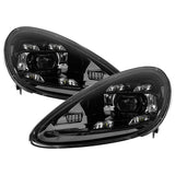 SPYDER APEX BLACK HEADLIGHTS; QUAD LED PARKING LIGHTS; LED CORNERING LIGHTS | 11-14 PORSCHE CAYENNE