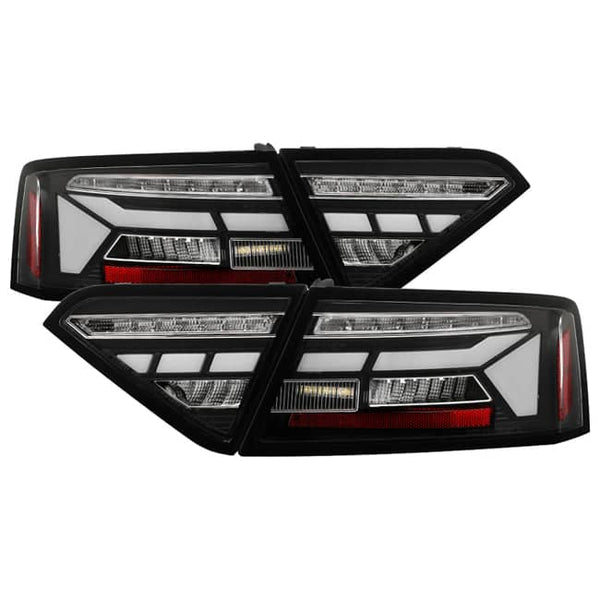Spyder Apex Black LED Tail Lights (Not Compatible with Factory Incandescent Model) | 13-17 Audi A5/S5