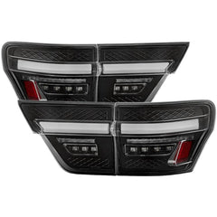 Spyder Apex Black LED Tail Lights - LED White Light Bar Parking Light | 11-13 Jeep Grand Cherokee