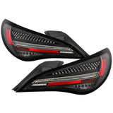 SPYDER APEX BLACK LED TAIL LIGHTS; SEQUENTIAL LED TURN SIGNAL LIGHTS | 14-19 MERCEDES BENZ CLA