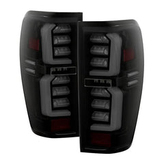 Spyder Apex Black Smoke LED Tail Lights - LED White Light Bar Parking Light | 19-20 GMC Sierra 1500