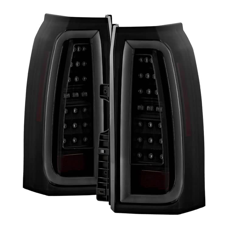 Spyder Apex Black Smoke Light Bar LED Tail Lights | 15-20 Tahoe/Suburban