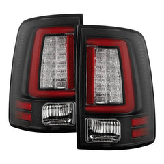 Spyder Black Red Light Bar LED Tail Lights | 09-18 Dodge Ram 1500/10-18 Ram 2500/3500