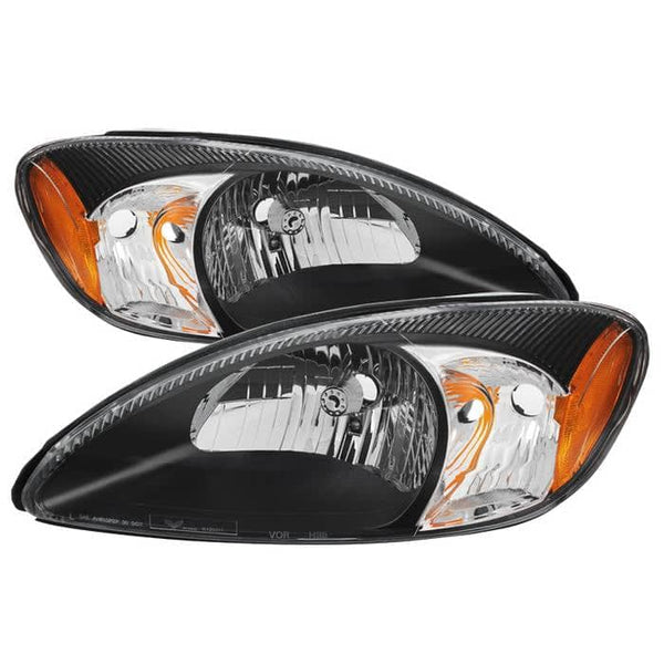 Spyder Crystal Headlights - Black — 2000-2007 Ford Taurus (9024740)