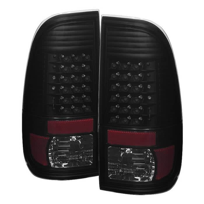 Spyder LED Tail Lights - Black Smoked — for select Ford vehicles (9027642)