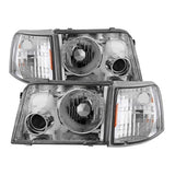 Spyder Projector Headlights With Corner Lights - Chrome