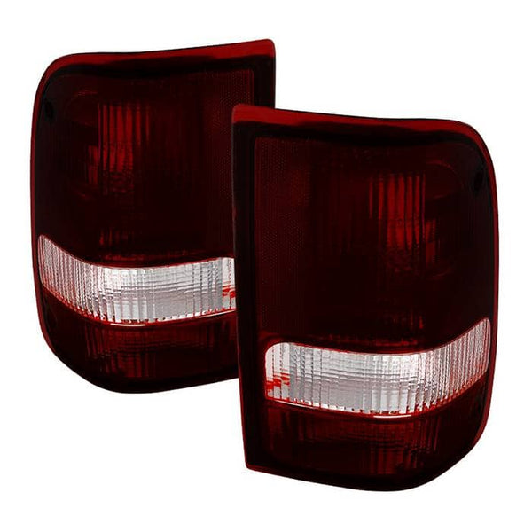Spyder OE Style Tail Lights - Red Smoked — 1993-1997 Ford Ranger (9030574)