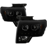 Spyder Projector Headlights - LED Halo - Black Smoke (9032233)