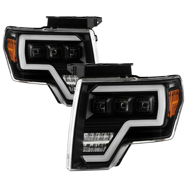 Spyder Projector Headlights - Black — 2009-2014 Ford F-150 (9050206)